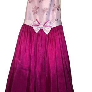My princess wear holiday‎ dress fit and flare bow and flower embroidery size 6x